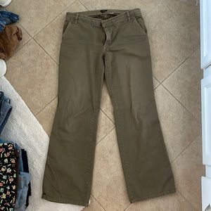 J. Crew Low Fit Boot Cut Twill Trousers Pants Sz 8